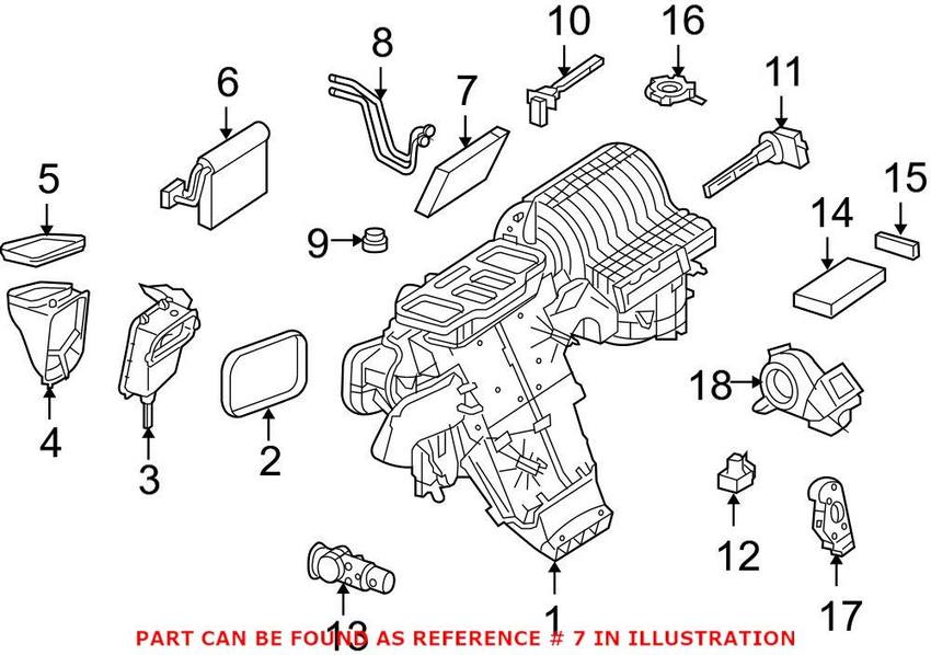 Mercedes Heater Core 1648300061